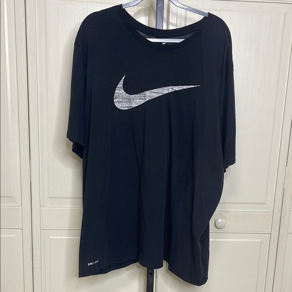 Other - Nike Dri-FIT Men's Fitness T-Shirt Black Heather Logo Pattern Size 4XL